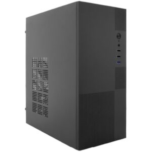 Caja Coolbox M440 micro-ATX negra, sin fuente de alimentación