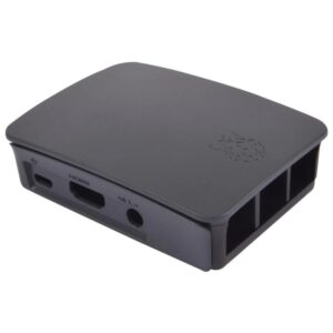 Carcasa raspberry pi 3 negra y gris