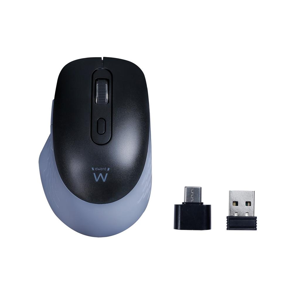 Raton inalambrico ewent ew3243 negro - gris