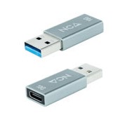 Adaptador usb tipo c a usb tipo a nanocable negro - hembra - macho gen2 10gbps