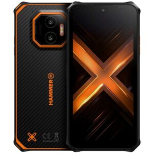 Movil rugerizado hammer energy x2 5g 8 - 256gb negro - naranja