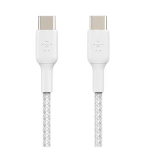 Cable usb tipo c belkin 2m - macho - macho - blanco - trenzado