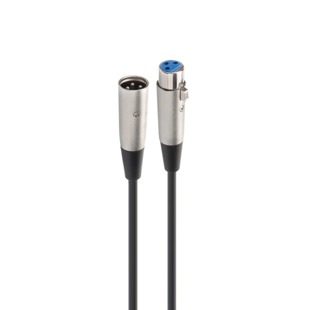 Cable xlr fonestar 5m - macho - hembra - negro
