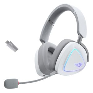 Auriculares gaming asus rog delta ii inalambrico blanco
