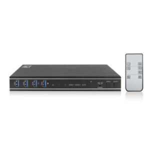 Conmutador kvm usb 3.2 hdmi dual 4k 2 puertos act connectivity