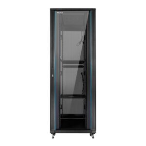 Armario rack de suelo 19 pulgadas phasak pro 47u negro 800x1000 montado pho 8147