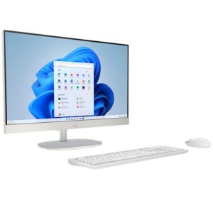 Ordenador all in one hp 24 - cr0014ns cel n100 - 8gb - 512gb ssd - 23.8 pulgadas - freedos - blanco