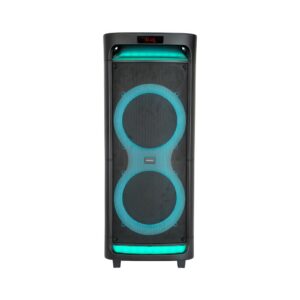 Altavoz phoenix bigboss xl 300w rms 2 microfonos inalambricos batería 9000mah bluetooth radio ecualizador rgb