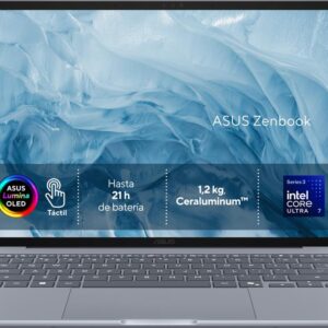 Portatil asus zenbook 14 oled ux3480aa - su535w u7 - 355 - 24gb - 512gb ssd - 14 pulgadas - w11h