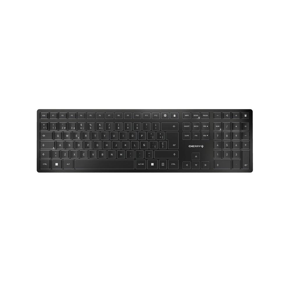 Teclado cherry kw 9100 slim inalambrico negro