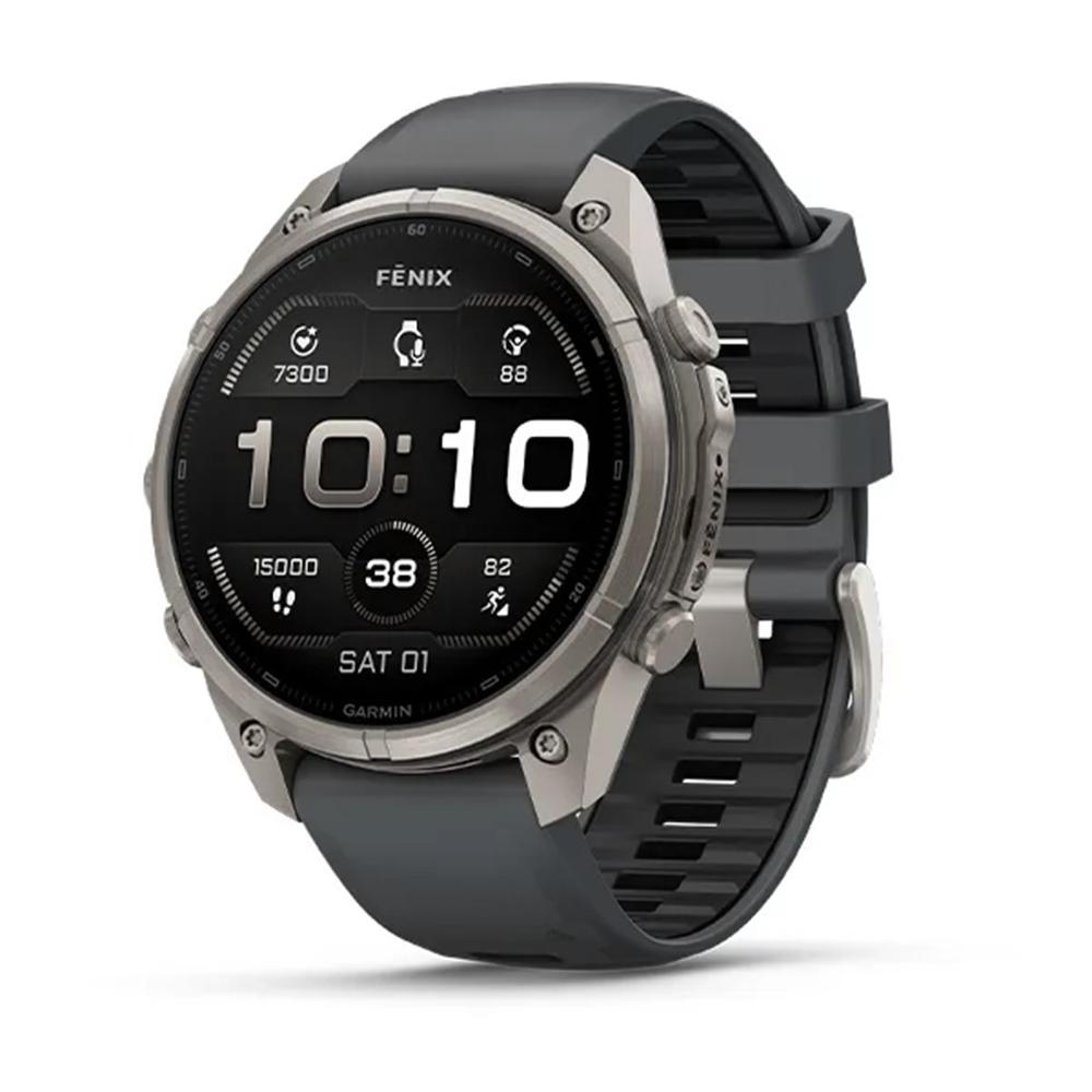 Smartwatch garmin fenix 9 pro amoled 47mm titanium correa gris