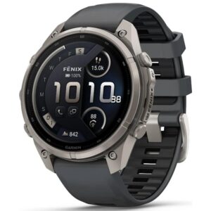 Smartwatch garmin fenix 9 pro amoled lte 47mm titanium correa gris