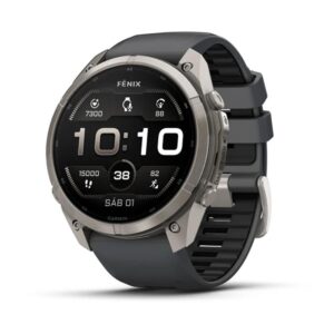 Smartwatch garmin fenix 9 pro amoled 51mm titanium correa gris