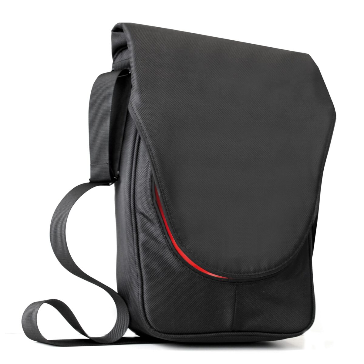 Bandolera o mochila poliester hasta 14 pulgadas negra