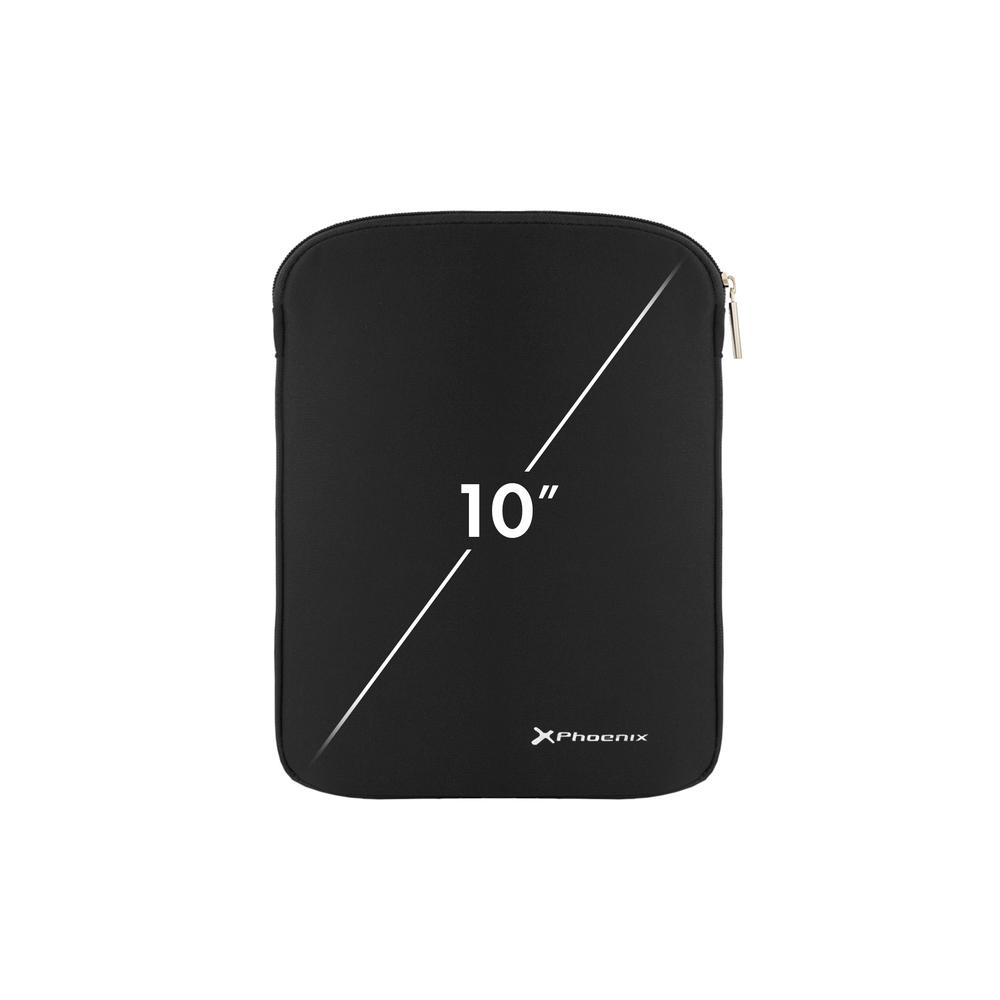 Funda protector phoenix sleeve para portátil o tablet 10 pulgadas negra