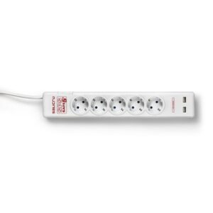 Regleta salicru sps safe 5+ - 5 tomas schuko - 2 usb