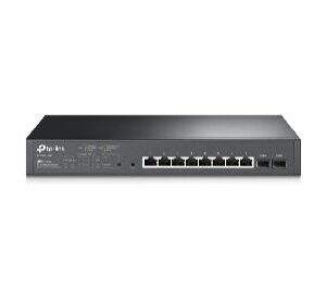 Switch 8 puertos 10 - 100 - 1000 poe 150w +2 sfp gestion l2+ tp - link