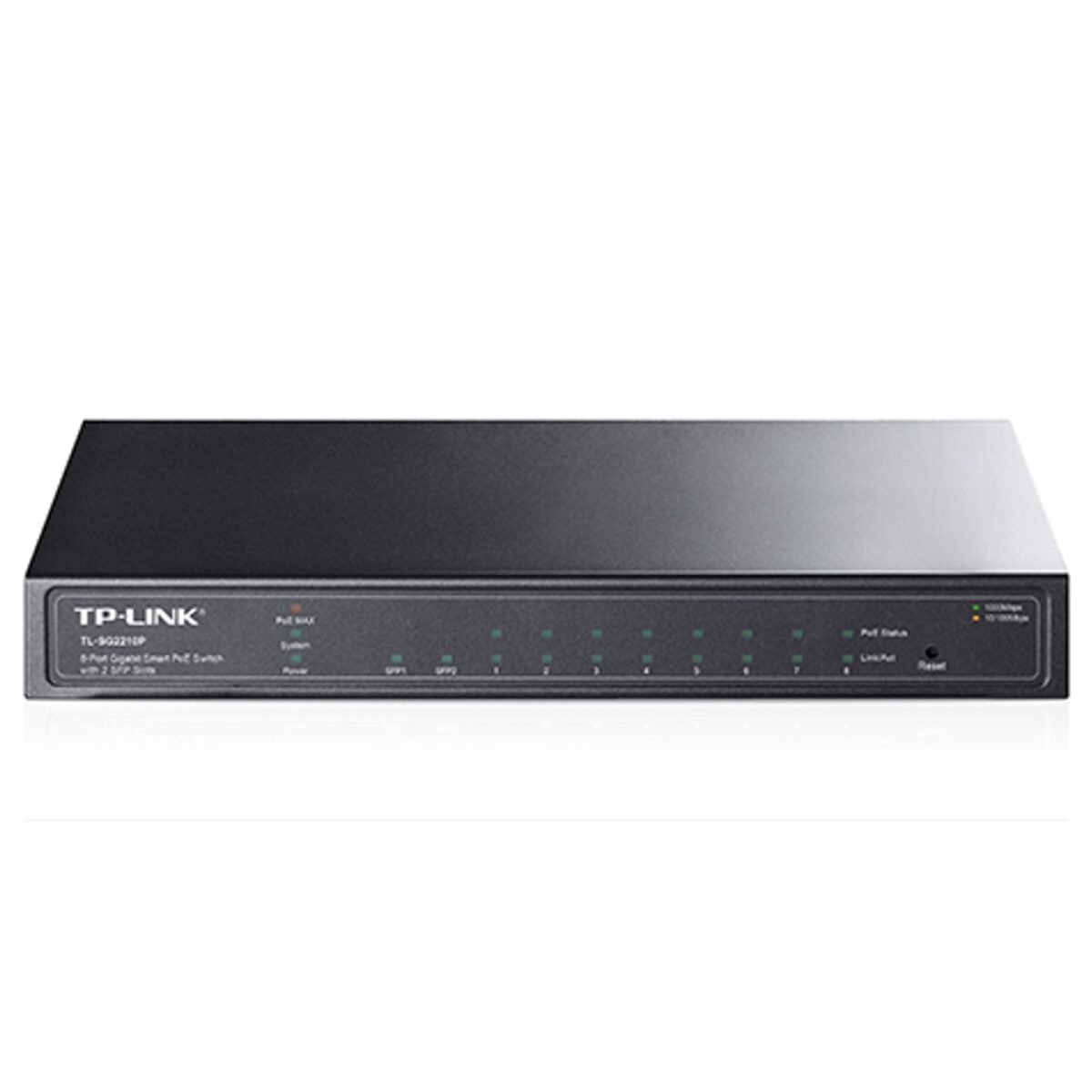 Swicht 8 puertos 10 - 100 - 1000 + 2 ptos spf poe 53w tp - link