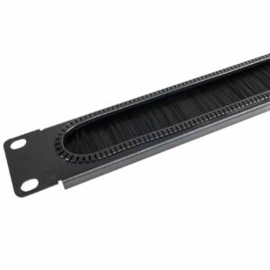 Panel pasacable entrada cables con cepillo para armario rack 19 pulgadas