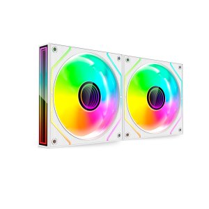 Kit 2xventilador interno argb mars gaming mf3dprox2 blanco 120mm argb 360º pwm