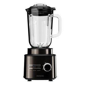 Batidora de vaso profesional aiwa saberu atb-2500 2500w 6 programas jarra cristal 1.5l color negro