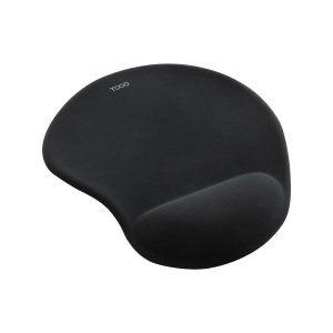 Alfombrilla tooq tqmp1001-b ergonomica superficie de tejido color negro