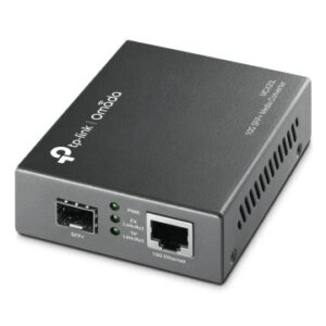 Convertidor fibra tp-link mc420l omada rj45 10gb a ranura sfp+ giga minigbic montaje en chasis