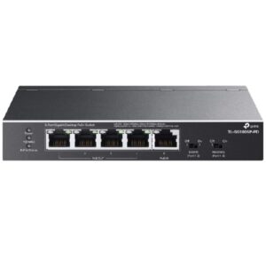 Switch no gestionable tp-link tl-sg1005p-pd 5p 1x1gb poe++ in 4x1gb poe+ out 66w metalico negro
