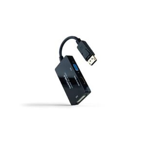 Conversor DisplayPort a HDMI / DVI / VGA / 20cm / Negro / 10.16.3301-ALL