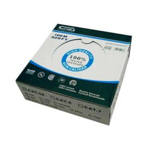 Bobina 305 metros exterior Cat.6 UTP rigido awg24 polietileno / negro / Nanocable / 10.20.0504-ext-bk