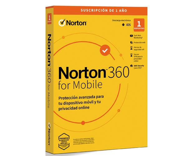 Antivirus Norton 360 Mobile / 1 Usuario / 1 Dispositivo / 1 Año / Box / 21424347 / 21433202