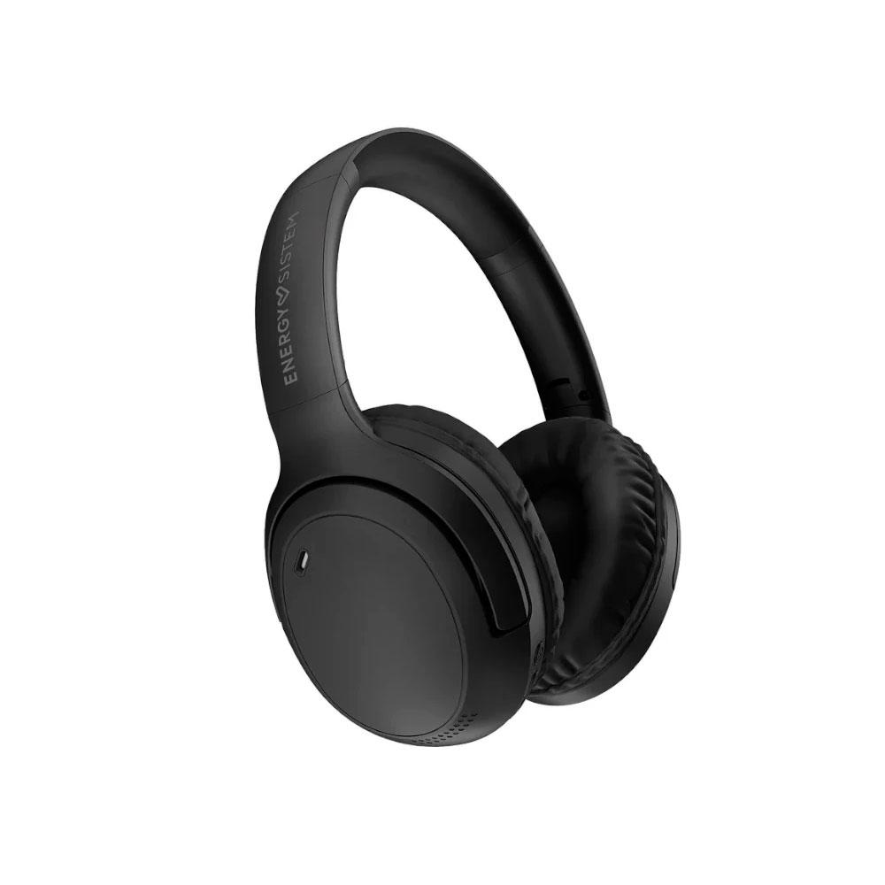 Auriculares Diadema Bluetooth Energy Sistem Hush / BT 5.4 / Cancelacionde Ruido / Asistente de voz / Negro / 501052