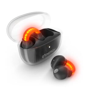 Auriculares Bluetooth Energy Sistem LightPods / BT5.4 / 25h Bateria / Microfono reduccion de ruido / Diseño Curvado / Negro / 501144