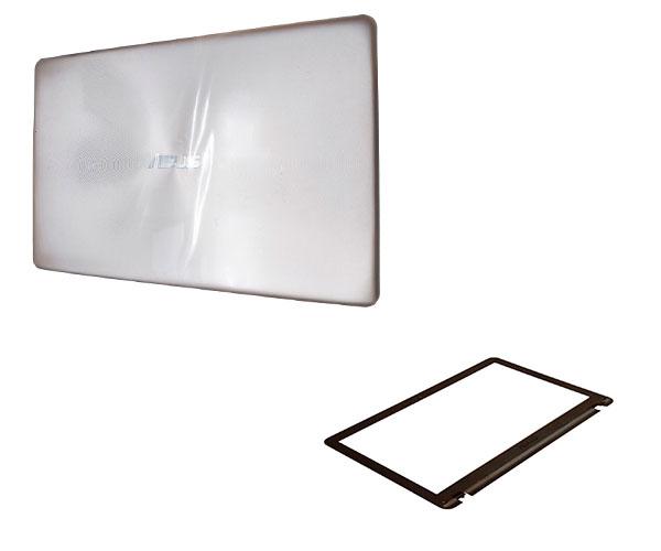 LCD Cover + Bezel compatible para portátil ASUS X540 Plata