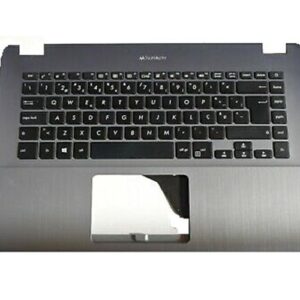 Top case + Teclado compatible para portátil ASUS F505BA Plata