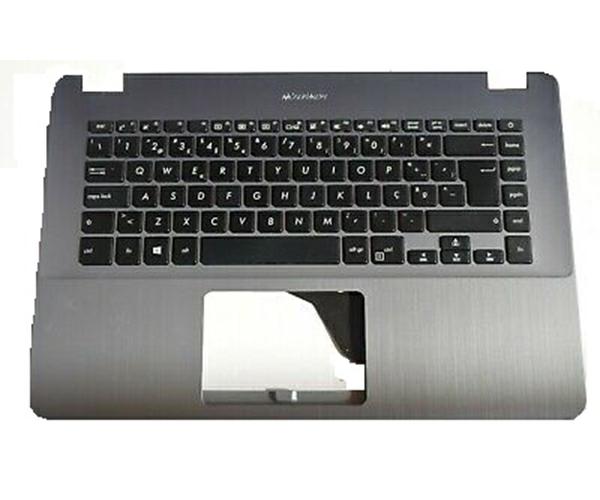 Top case + Teclado compatible para portátil ASUS F505BA Plata