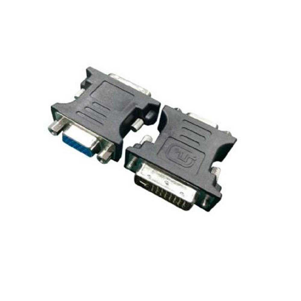 Adaptador DVI-I 24+5 macho a VGA hembra / Negro / Cablexpert a-dvi-vga-bk