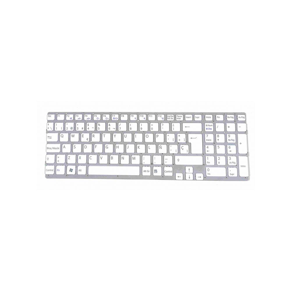 Teclado compatible para portátil SONY Vaio vpce / Español / Blanco / A1773650A