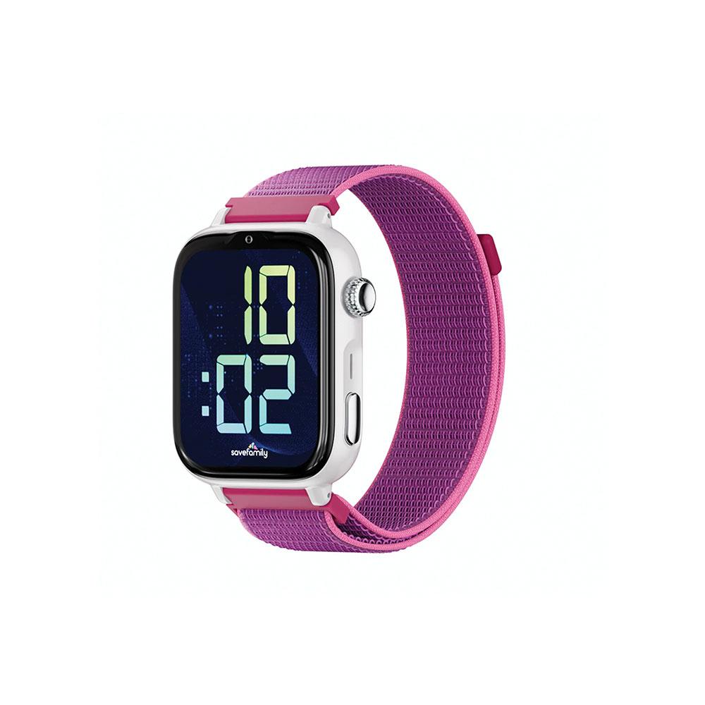 Smartwatch Savewatch Plus 2 llamada y GPS / Savefamily / 680 mAh / NanoSIM / Tela / Blanco / Frambuesa