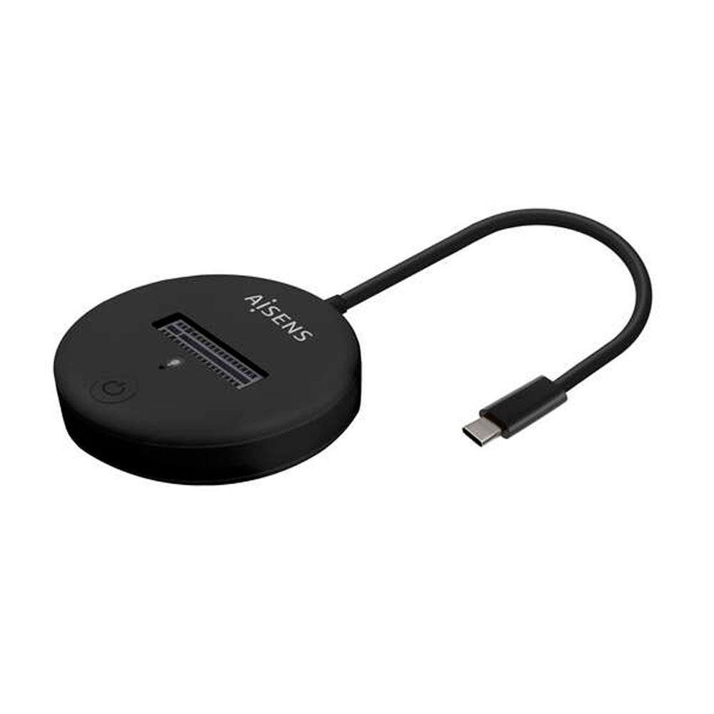 Docking Station USB Type-C 3.2 Gen.2 / SSD M.2 Sata NGFF / SSD M.2 NVME / Negro / Aisens / ASUC-M2D013-BK