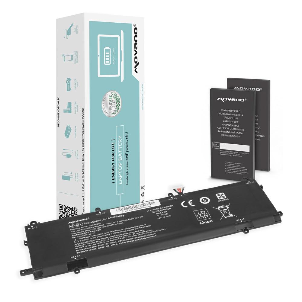 Batería compatible para portátil HP BN06XL 11.1V 5000mAh Movano