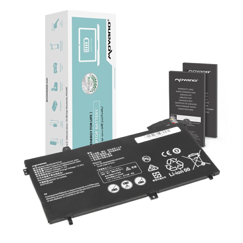 Batería compatible para portátil HUAWEI Matebook D 11.4V 3700 mAh Movano