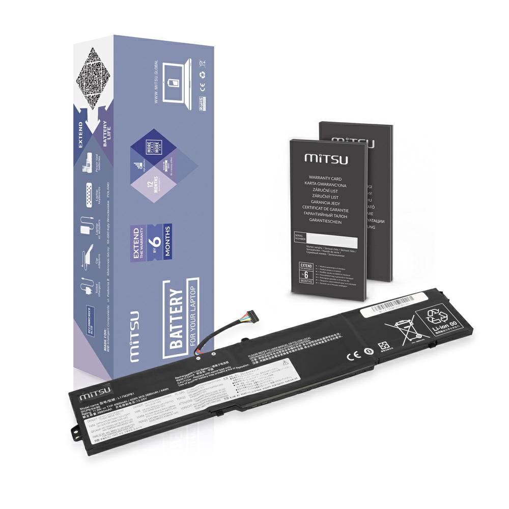 Batería compatible para portátil LENOVO L17C3PB0 11.34v 4400 mAh Mitsu