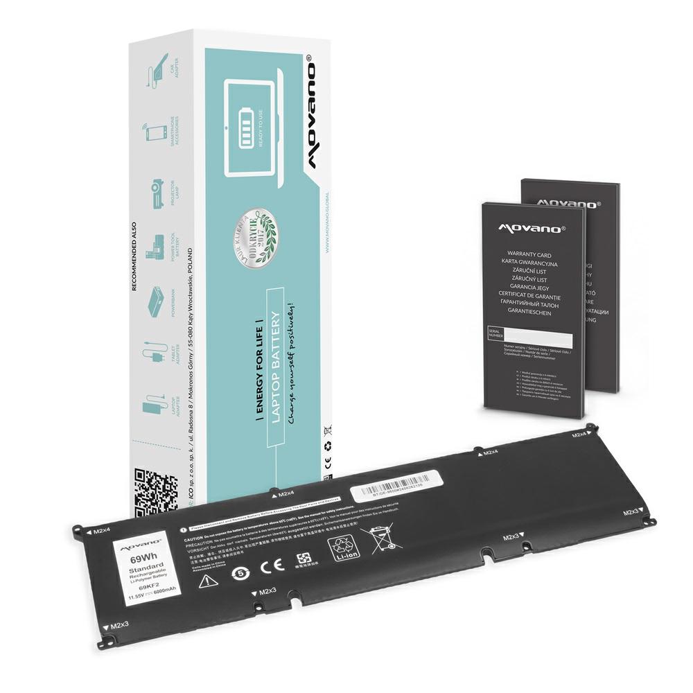 Batería compatible para portátil DELL XPS 15 11.55V 6000 mAh Movano