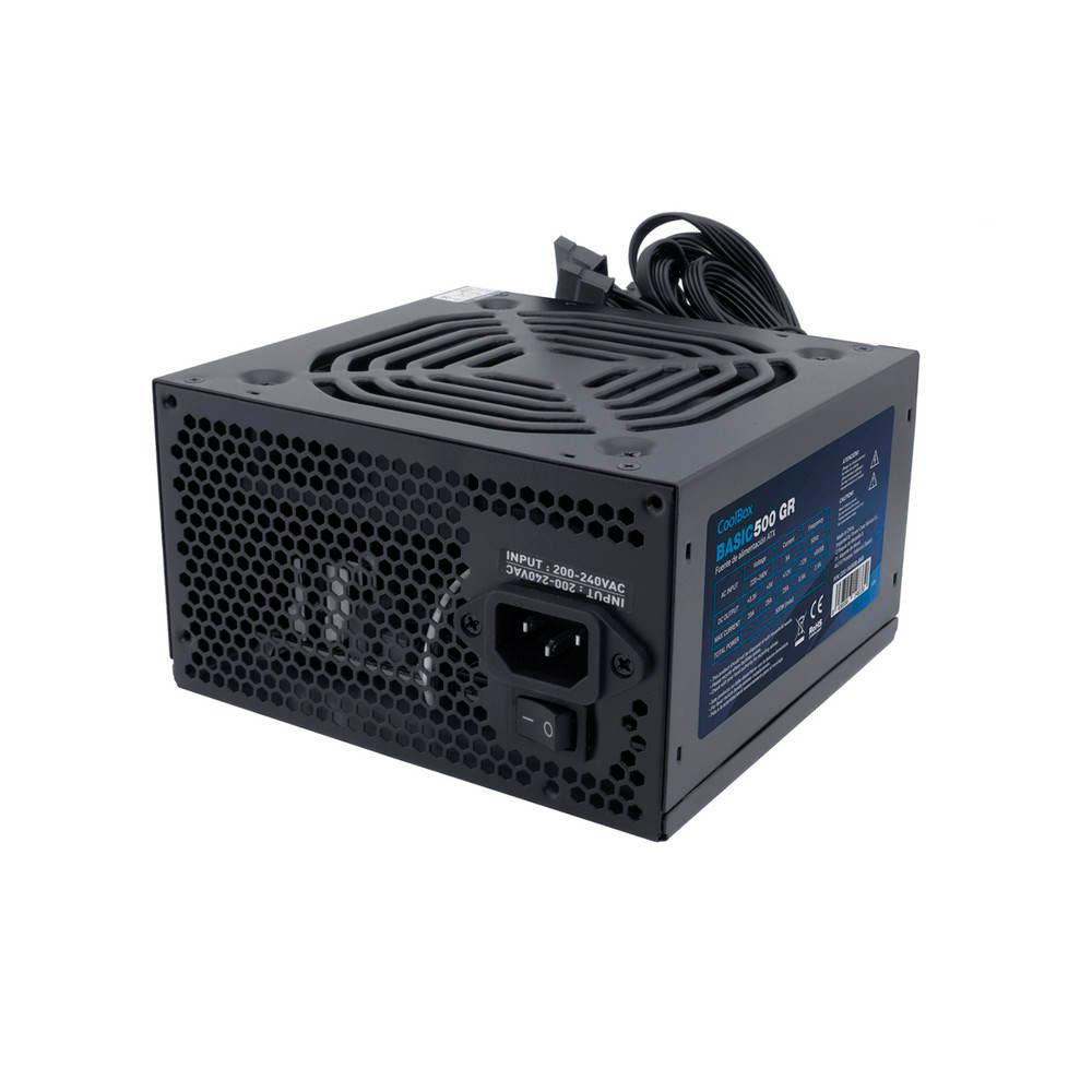 Fuente alimentacion STX 500w Coolbox Basic / Fan 8cm / Blanca / COO-FA500SGR