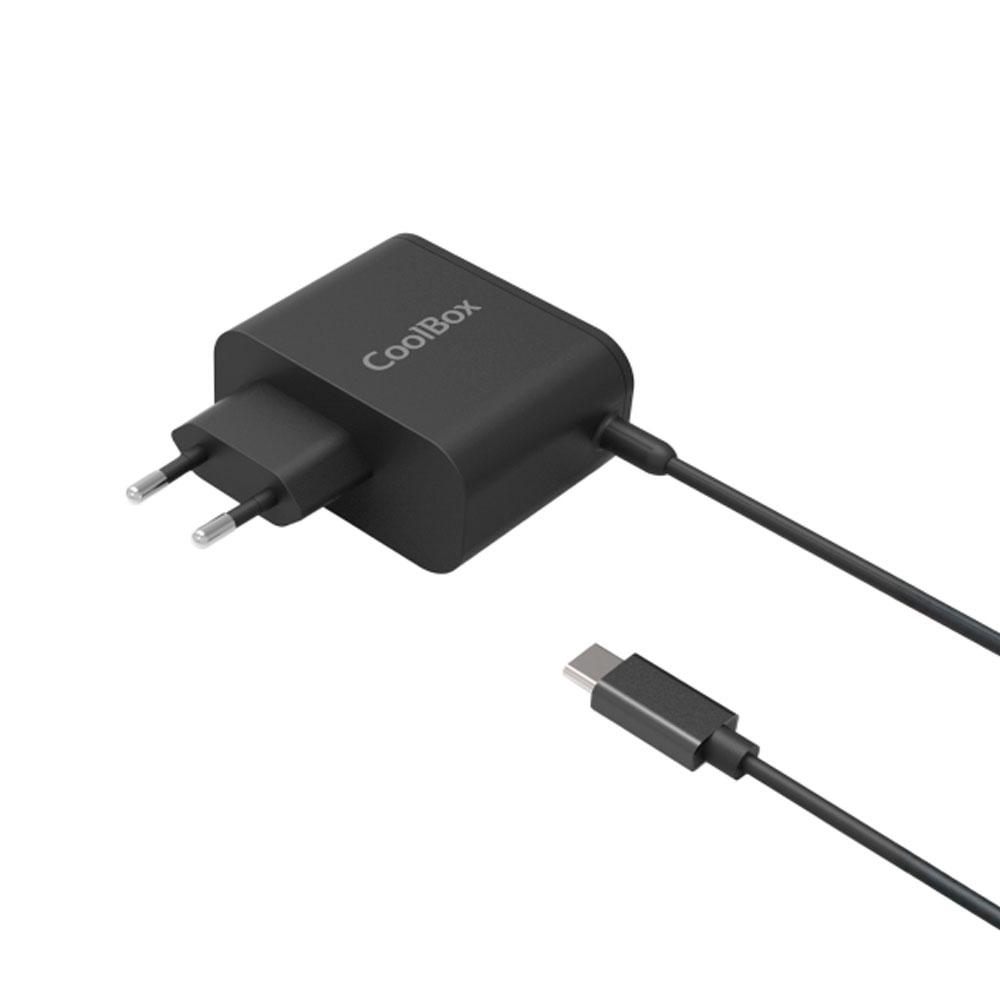 Cargador para portátil universal automático GAN 65W Type-C PD Colbox / QC 3.0 / 1.2m / Negro / COO-NB65-UC2