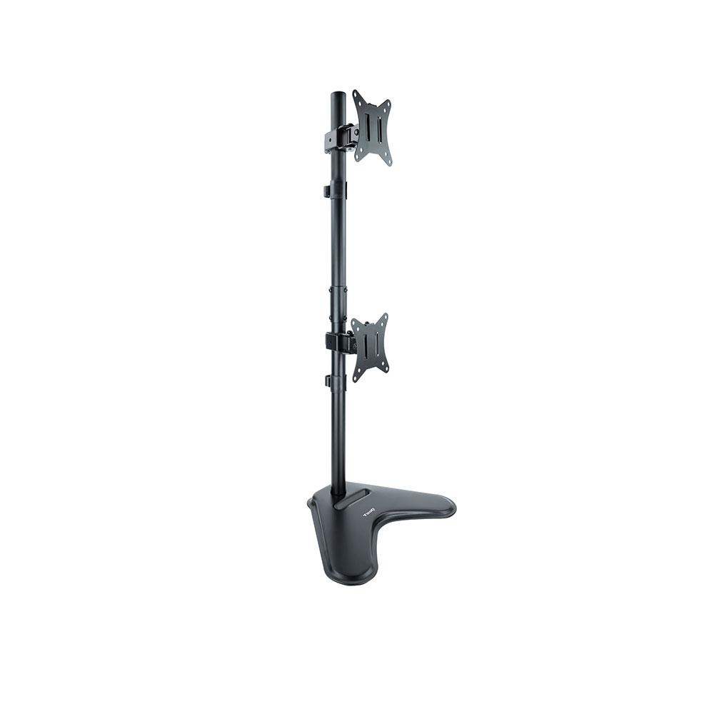 Soporte de mesa con base para 2 pantallas 17"-32" / Tooq / DB1703TNV-B / Negro