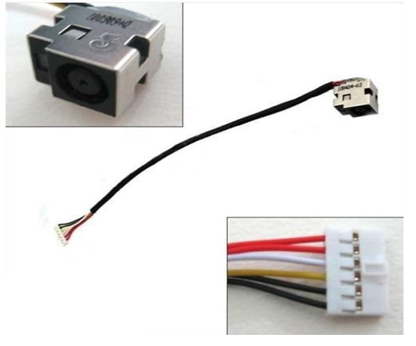 Dc-Jack compatible para portatil HP dv6 / cq61 / cq71 / g61 / 15cm Aprox.