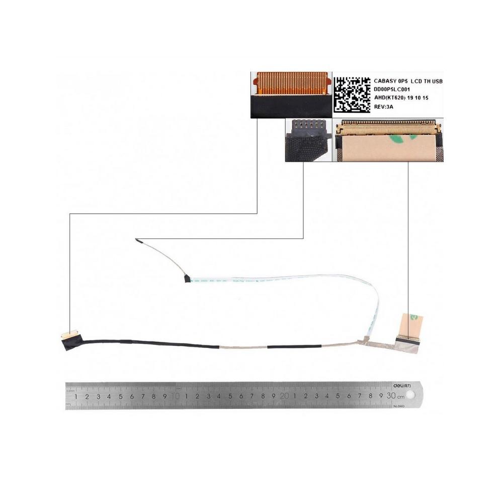 Cable flex compatible para portatil HP 15S-FQ V.3 40 Pines No táctil