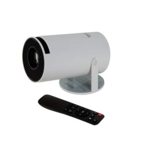 Proyector mini Iggual MP720p / Wifi 6 / Bluetooth 5.4 / HDMI / Android 14 / Blanco / IGG318973